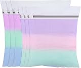 FUYOAL 6Pcs Mesh Laundry Bags with Zippers 50x40cm 40x30cm White M+S