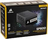 Corsair SF600 Platinum Fully Modular SFX Power Supply PSU Black view 3