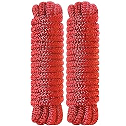 Boat Dock Lines 2 Pack Double Braided Nylon Marine