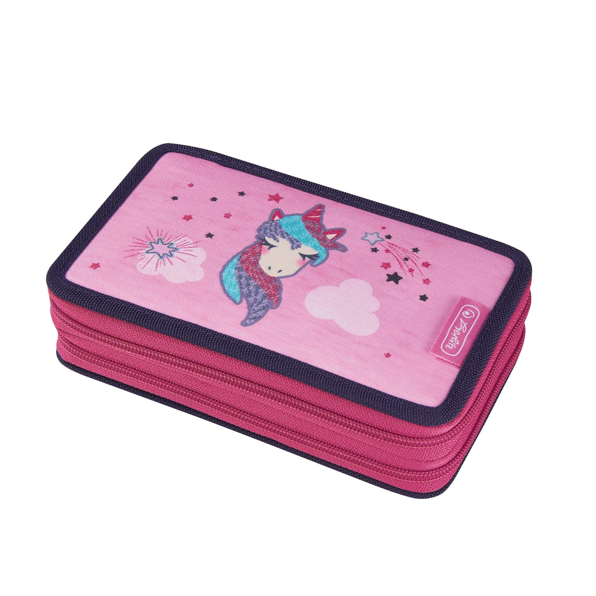 Herlitz Double Pencil Case 19cm, Unicorn (Pink) - 50026067