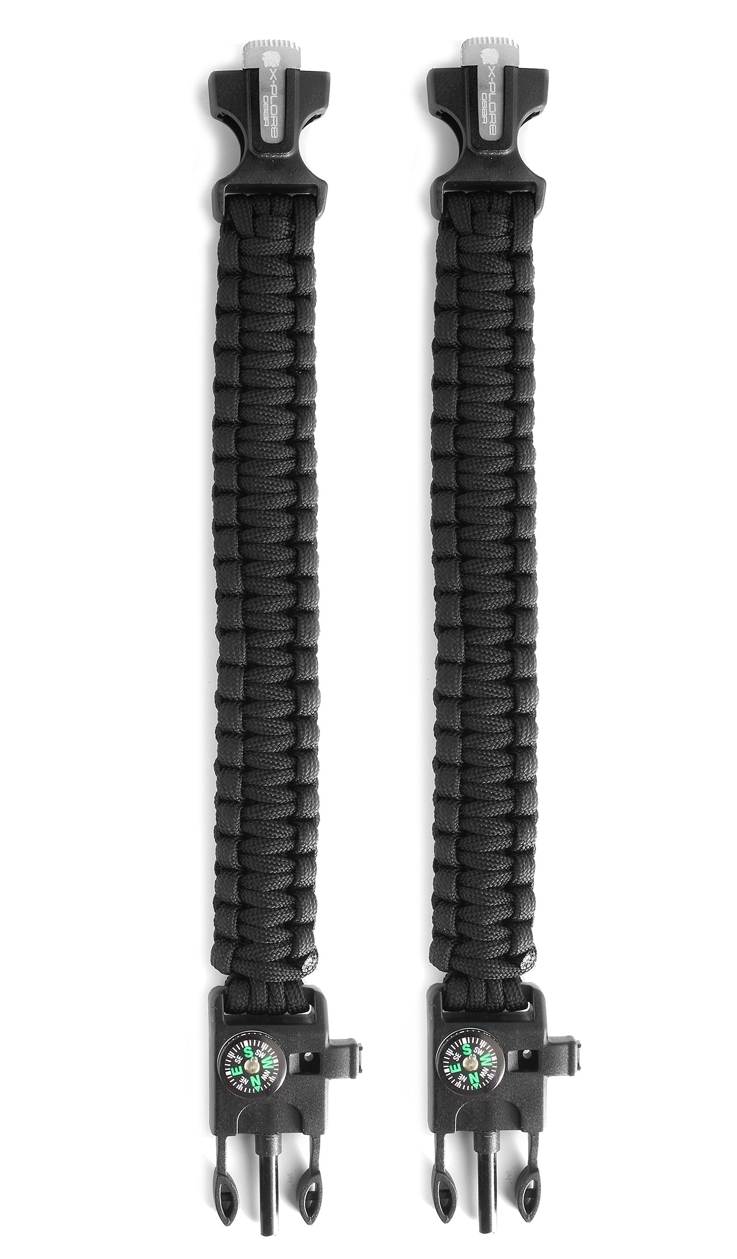 XPlore Gear Emergency Paracord Bracelets Set of 2 The Ultimate