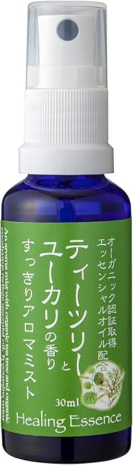 Amazon ティーツリーとユーカリの香りすっきりアロマミスト 30ml メントール配合 Healing Essence フレグランスウォーター Amazon ティーツリーとユーカリの香りすっきりアロマミスト 30ml メントール配合 Healing Essence フレグランスウォーター