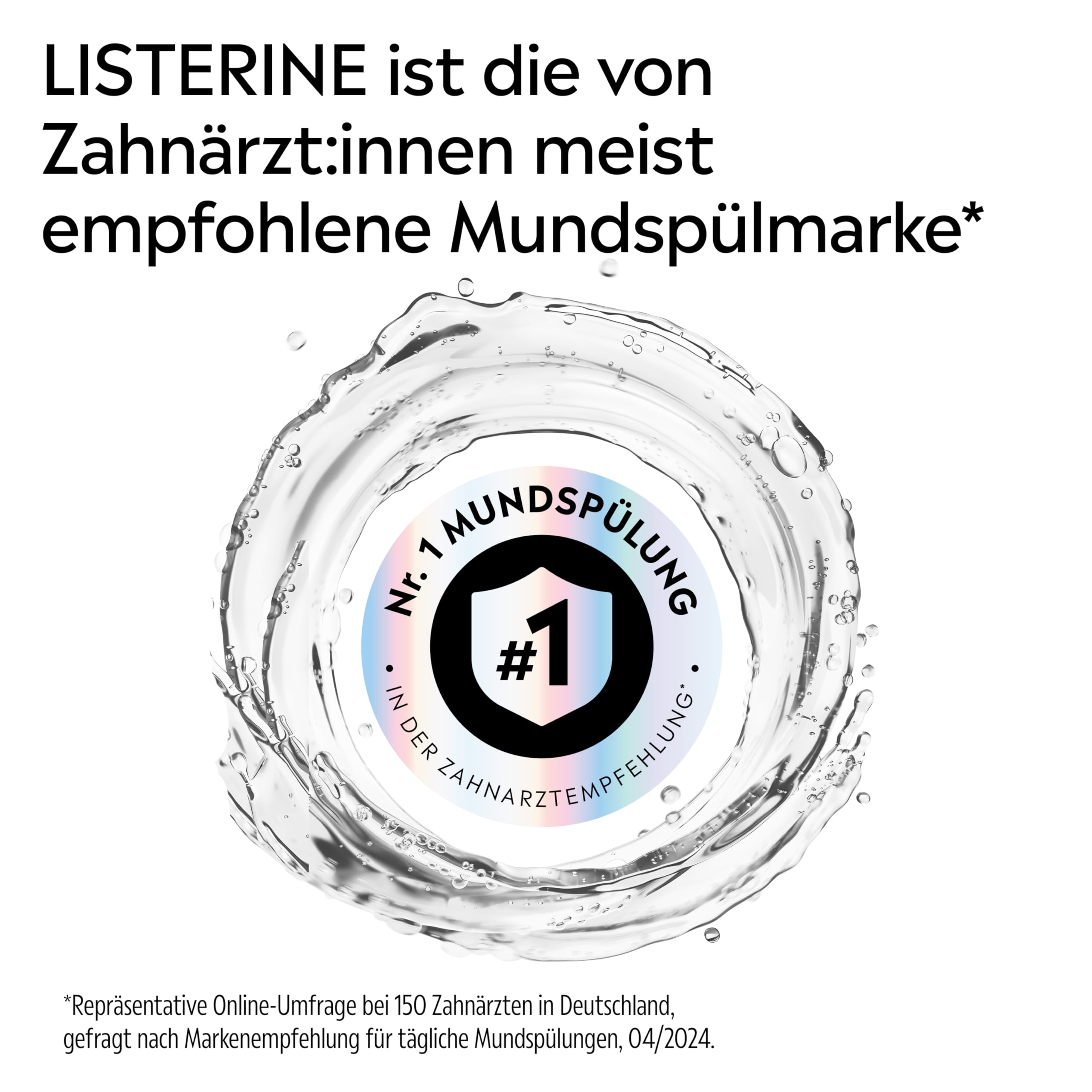 Listerine Advanced White Milder Geschmack 6x500 ml, Mundspülung zur Entfernung hartnäckiger 8