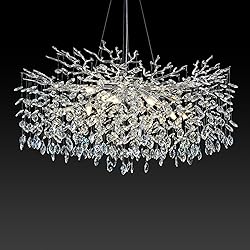 kvtinmty Modern Crystal Chandeliers for Dining
