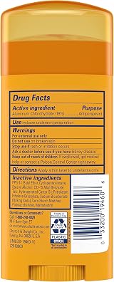 Arm & Hammer Ultramax Unscented Anti-Perspirant Deodorant Solid 2.6 oz Pack of 3 view 3