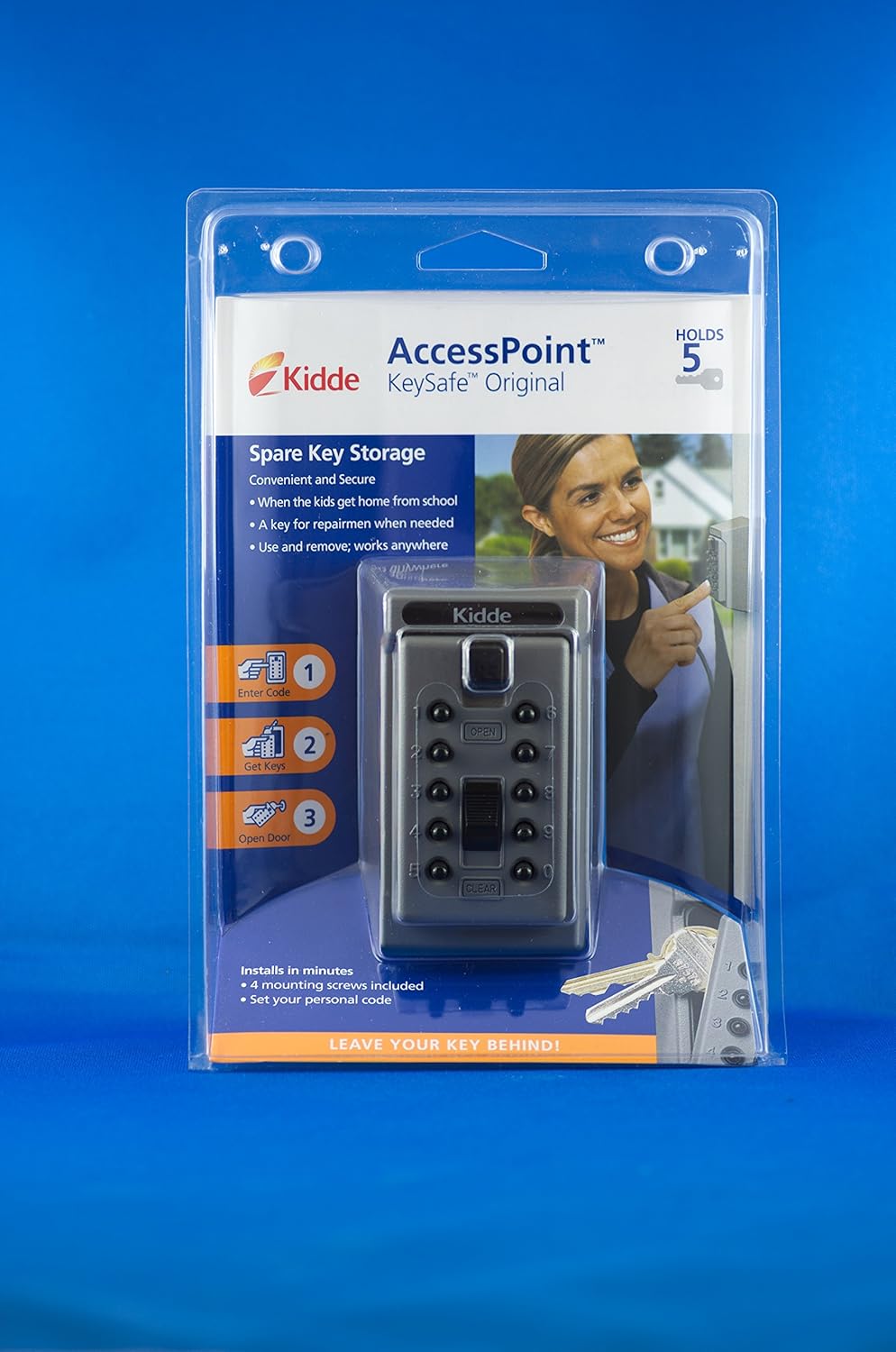 Kidde AccessPoint 001015 KeySafe Original 5Key Permanent, Pushbutton
