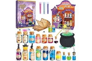 BEIREG Kit de fabrication de potions magiques pour enfants, kit de fabrication de potions avec 20 bouteilles de potion magiqu