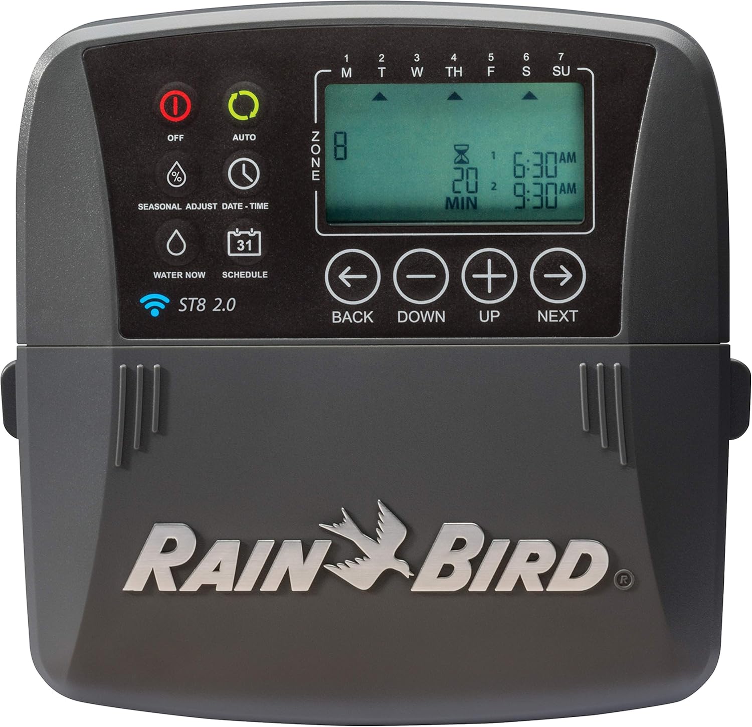 Rain Bird ST8I-2.0 Smart Indoor WiFi Sprinkler/Irrigation System Timer/Controller, WaterSense Certified, 8-Zone/Station, Compatible with  Alexa (2.0 replaces Obsolete ST8I-WIFI) : Garden & Outdoor
