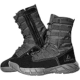 LAHORS Lightweight Military Tactical Combat Boots Men Outdoor Hiking Desert Army Boots Breathable Male Jungle Shoes Man Side Zipper