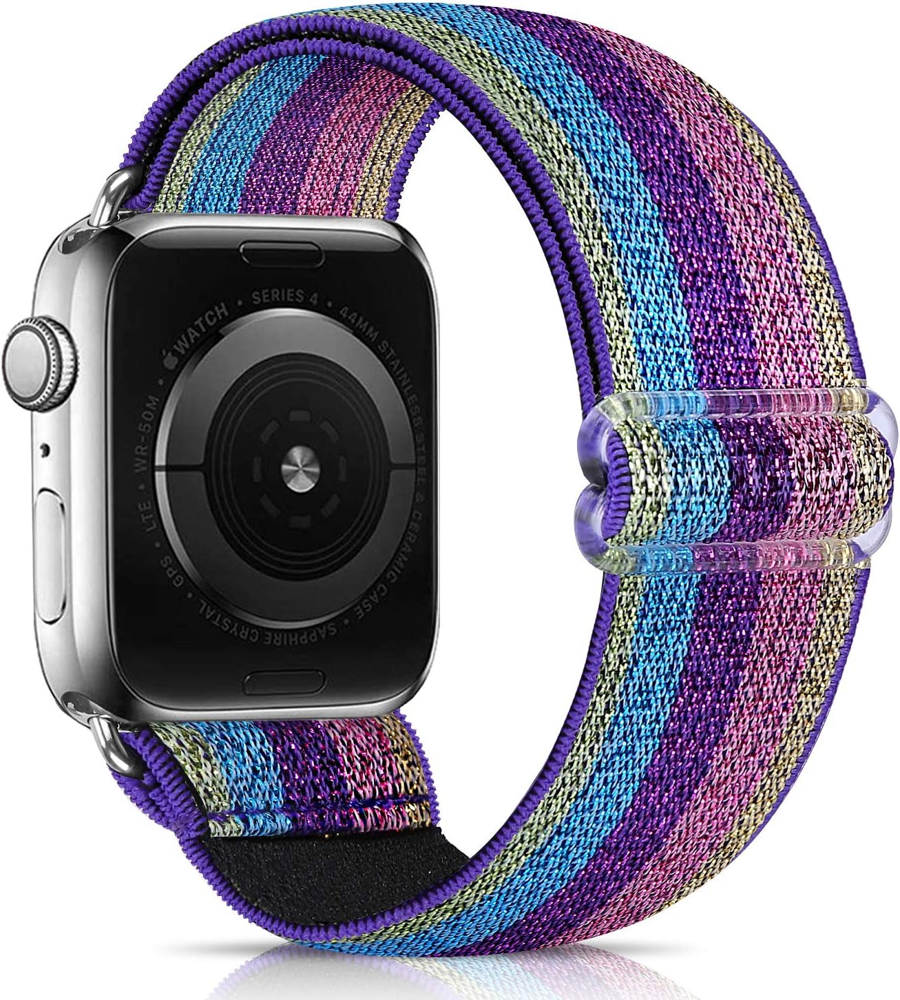 URU Shield Compatible with Apple Watch Elastics Band for Women Men,Pattern Stretch Bands Fashion Handmade Replacement Strap for iWatch Series 6 5 4 3 2 1/SE