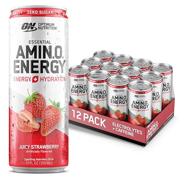 OPTIMUM NUTRITION AMINO ENERGY SPARKLING HYDRATION DRINK, ELECTROLYTES,...