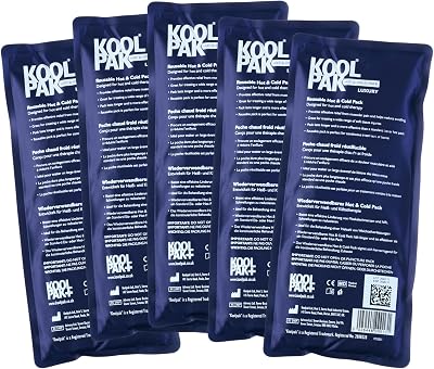 Koolpak Hot & Cold Gel Packs Reusable 12x29cm – Pack of 5