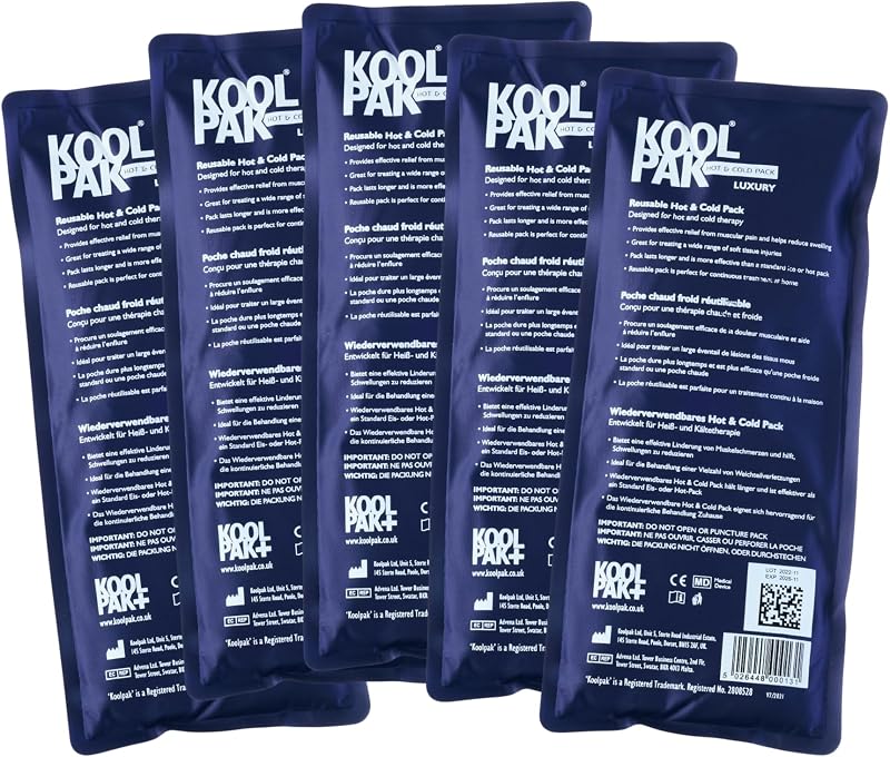 Koolpak Hot & Cold Gel Packs Reusable 12x29cm – Pack of 5