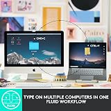 Logitech MX Keys Mini Keyboard Graphite Bluetooth Backlit UK Layout view 8
