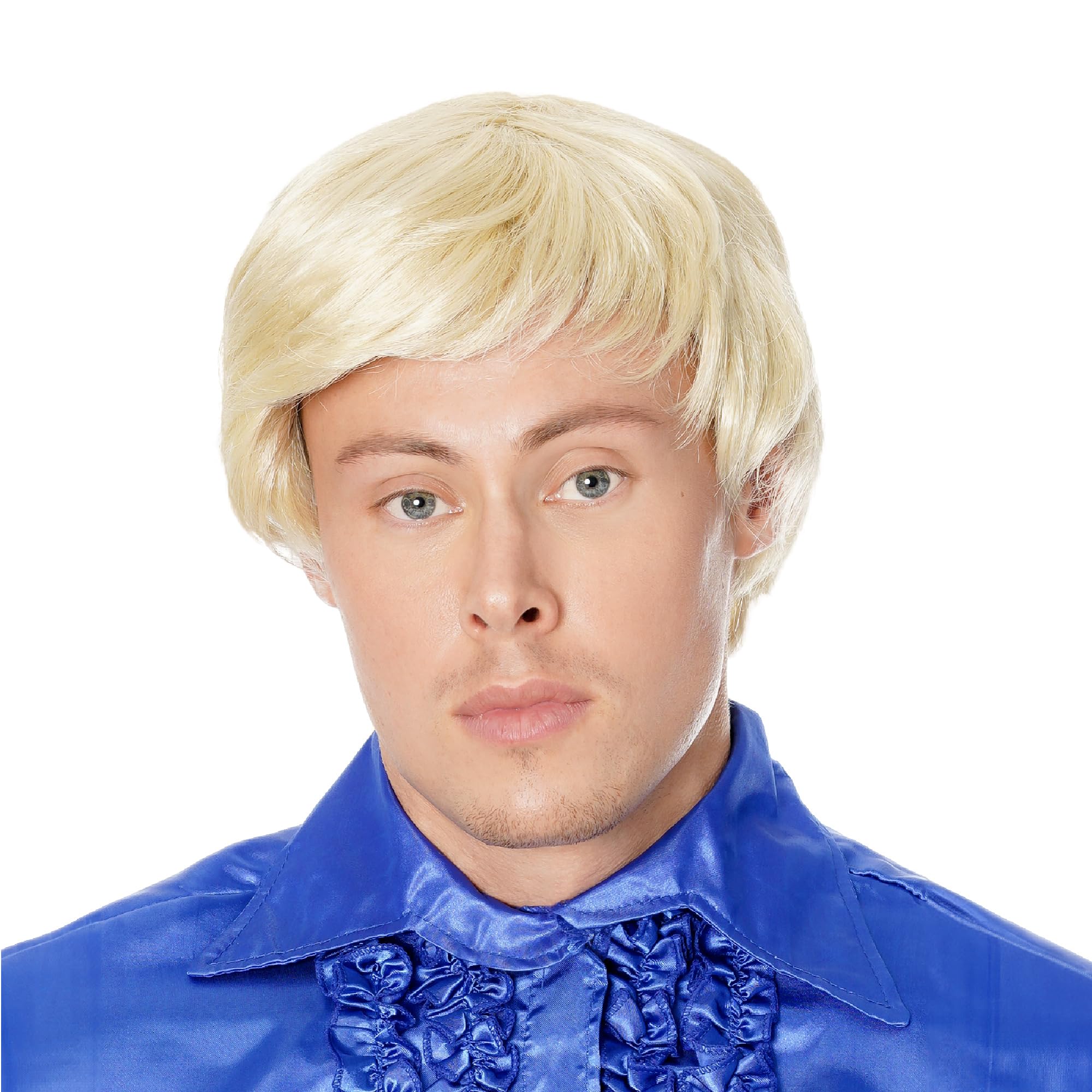 Bristol Novelty Side Parting Blond Wig, Adult Fancy Dress Accessory, One Size