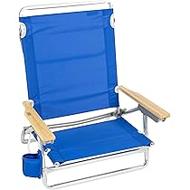 Amazon Com Rio Beach 15 Extended Height 4 Position Folding Beach Chair Light Blue Sports Outdoors