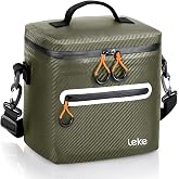 Small Soft-Sided Cooler Bag, Hard Shell Ice Lunch Box-Lightweight Portable | Beach Work Drink Travel Camping Picnic, Waterproof Leak-Proof Insulated, Chest Retention for Women Men