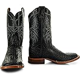 Soto Boots Men's Caiman Belly Print Cowboy Boots H4001