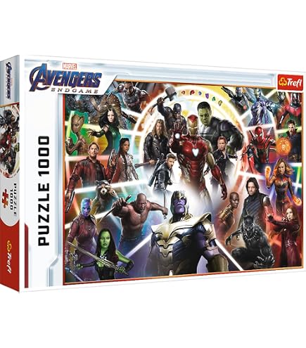 Puzzle Marvel The Avengers 500 Pièces – 49 X 36 Cm, Fabriqué En Italie, Qualité Clementoni, Cadeau Pour Adultes Et Ados