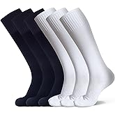 Raigoo Soccer Softball Baseball Football Socks for Youth Kids Boys and Girls Ages 4 to 16 Knee High Sport Athletic Socks