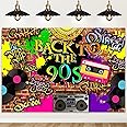 Mocsicka 90’S Backdrop Hip Hop Graffiti Brick Wall Retro Radio Fashion Photography Background Back to The 90’S Themed Party Banner Decoration Backdrops (7x5ft)