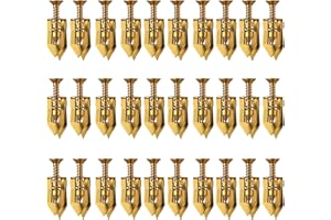 GENERIC 60 PCS Self Drilling Drywall Anchors Kit – 30 PCS Steel Anchor and 30 PCS zinc Screws for 3/8"–5/8" Walls, Easy No-Drill Install, High Strength for TVs, Shelves & Picture Frames
