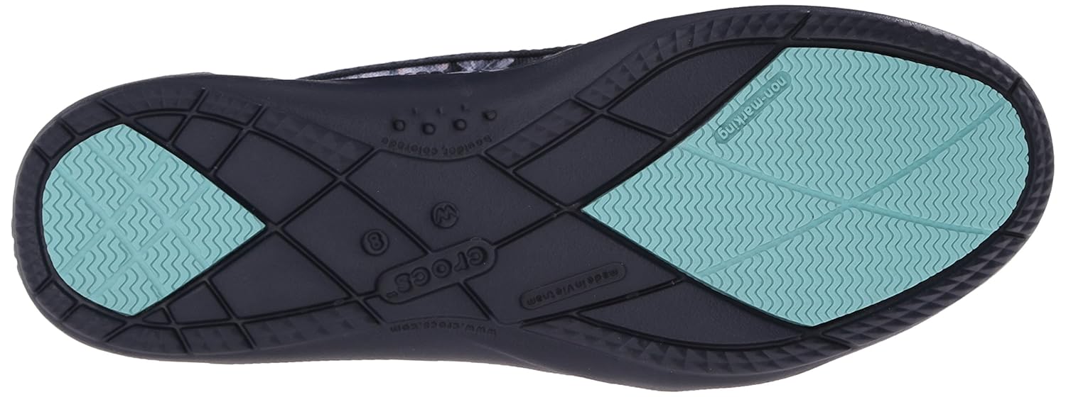 crocs women's walu ii striped flora loafers