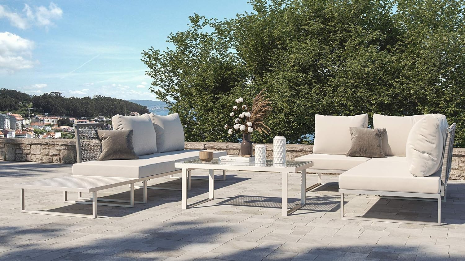 Amazon.de: ARTELIA Aphaia Alu Loungemöbel Set - Aluminium Premium