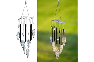 VP Home 21" H Forest Leaves Wind Chimes for Outside Unique Leaves Forest Windchimes Outdoor Decoration Garden Decor, Forest Leaves Windchime is a for Women, Mom, Grandma, Unisex