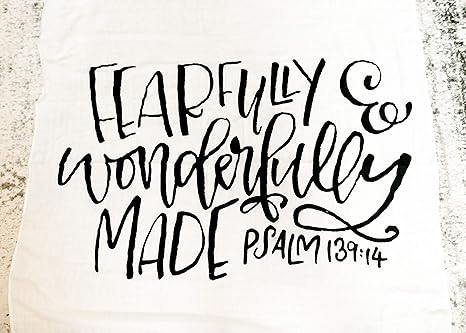 psalm 139 swaddle blanket