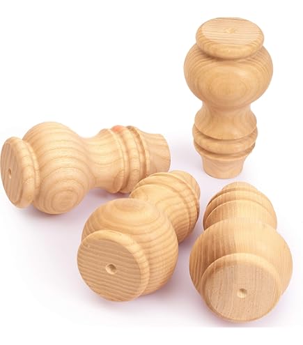 La Vane 11 Inch / 28cm Wooden Furniture Legs, 4PCS Soild