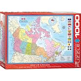 EuroGraphics - Map of Canada Puzzle 1000 Pieces Jigsaw Puzzle