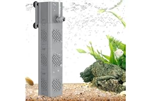 CHERLAM Submersible Aquarium Filter, 25W Internal Aquarium Filter, 3 Stages Adjustable Fish Tank Filter 670 GPH Water Pump for Upon500 Gallon Pond, Aquarium, Statuary, Hydroponics