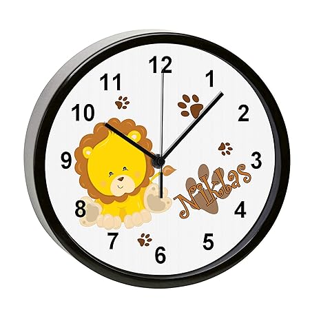Namen Kinderzimmer Uhr Leise Geschenk Wunsch Kinder Wanduhr Mit Elipesa Com
