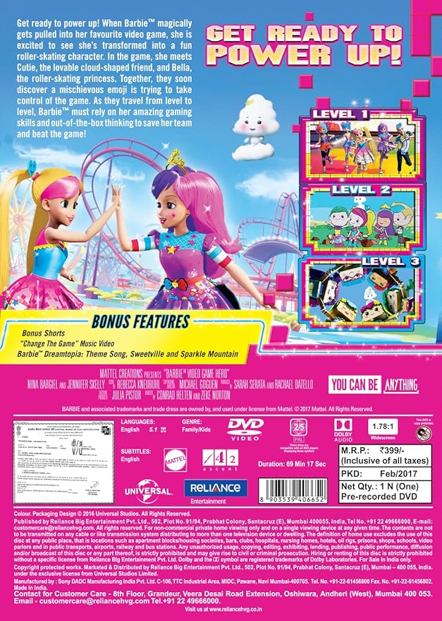 barbie video game hero in hindi