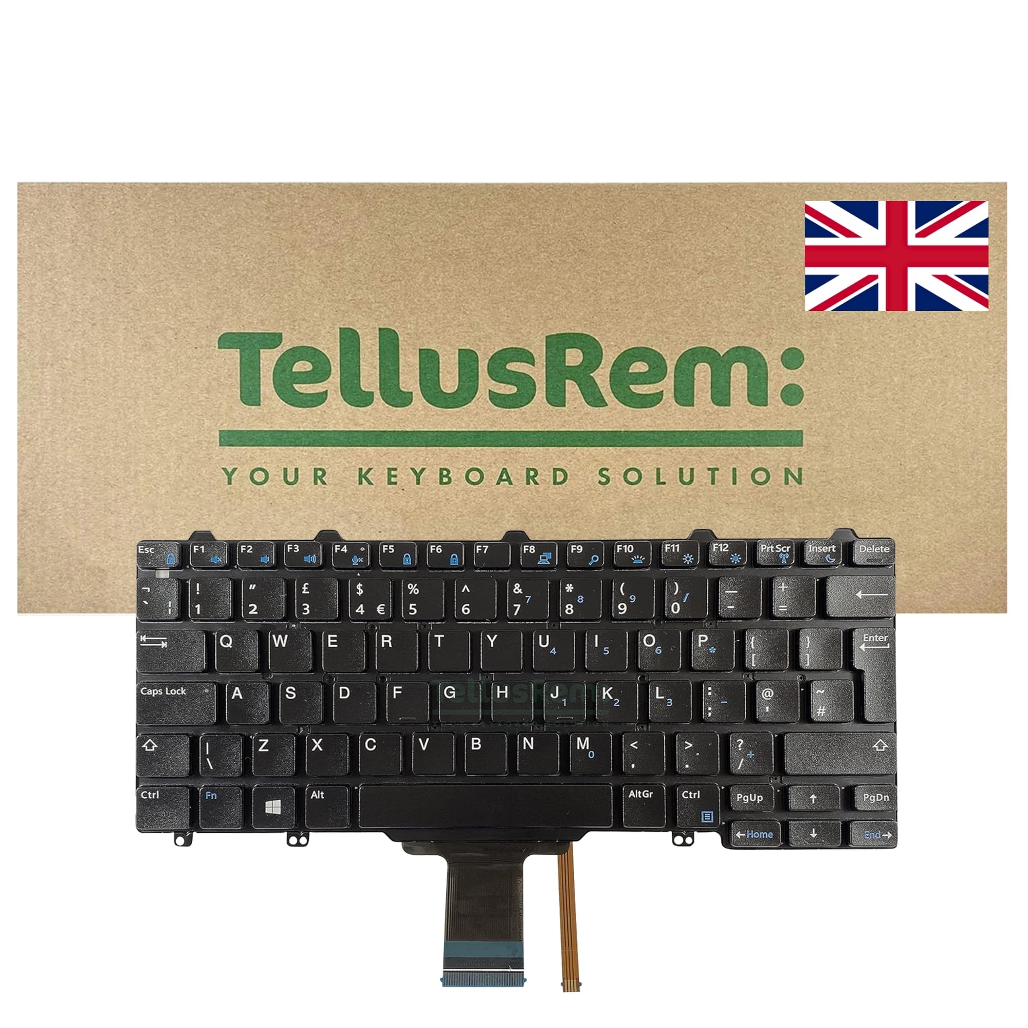 replacement UK backlit keyboard for Dell Latitude E7250. Latitude E5250, Latitude E5270