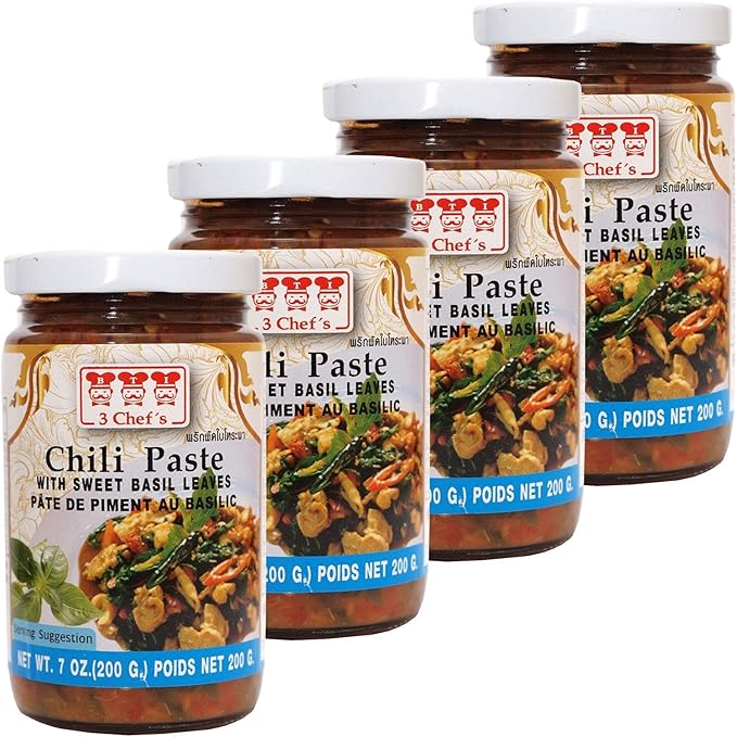 Amazon アライド スリーシェフ スイートバジルチリペースト 0g 4個 アライドコーポレーション ホットソース チリソース 通販