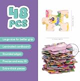 BONNYCO Giant Floor Puzzle Castle 48 Pieces 36.2 x 24.4 in Educational Toy view 3