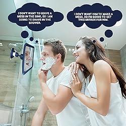MIRRORVANA Fogless Shower Mirror for Shaving with