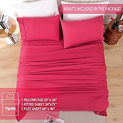 Whitney Home Textile Twin Sheets Set, Soft