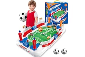 TGHIJKK Foosball Table Soccer Game for Kids: Mini Interactive Soccer Board Game - 3 4 5 6 7 8 9+ Year Old Kids Sports Toy for Home Family Party - Fun Birthday Gift for Boys Girls