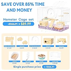 BUCATSTATE Hamster Cage 3-Level with