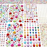 MYDBUYSOME 2774pcs Gem Stickers Jewels for Crafts, Adhesive Gems Rhinestone | Stick on Gems Acrylic Bedazzling Glitter Bling Heart Stickers Craft Supplies