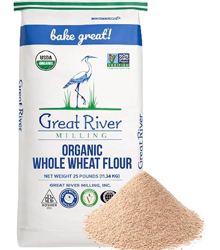 Amazon.com : Great River Milling Lily White Organic All-Purpose Flour |  Unbleached & Unbromated | Non-GMO, Kosher | Ideal for Bread, Cookies,  Cakes, Pizza Dough & Everyday Baking | 25 Lb :