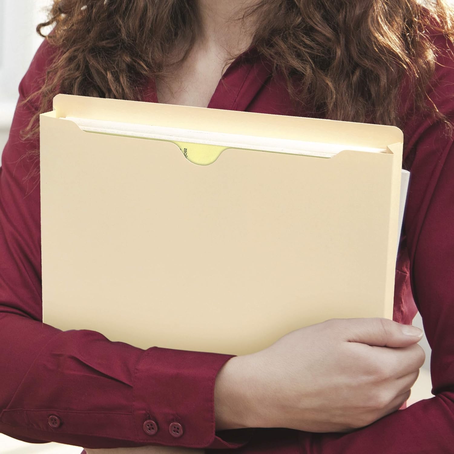 Smead File Jacket, Reinforced Straight-Cut Tab, 2" Expansion, Legal Size, Manila, 50 per Box (76560) : Top Tab File Jackets And Pockets : Office Products