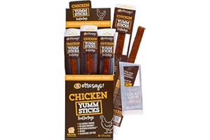 etta says! Yumm Sticks - Real Meat Chicken Dog Jerky Treats - Human Grade - Made in The USA (24 Count Pack of 1)