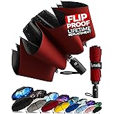 TUMELLA Inverted Windproof Umbrella, Large, Strong & Light, Portable and Automatic Reverse Folding Rain Umbrella, Durable Premium Grip, Fits Car & Backpack