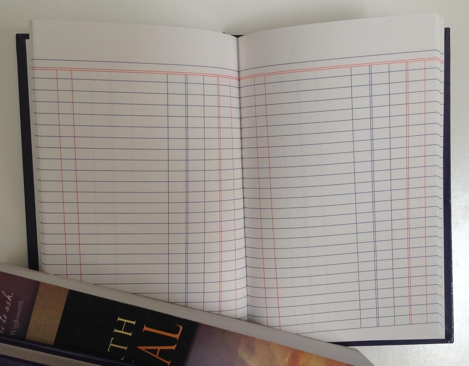 Mead Cash Book, 7-15/16 x 5-1/8 inches, 144 pages Hardbound Red Cover (64582) - One Book : Office Products
