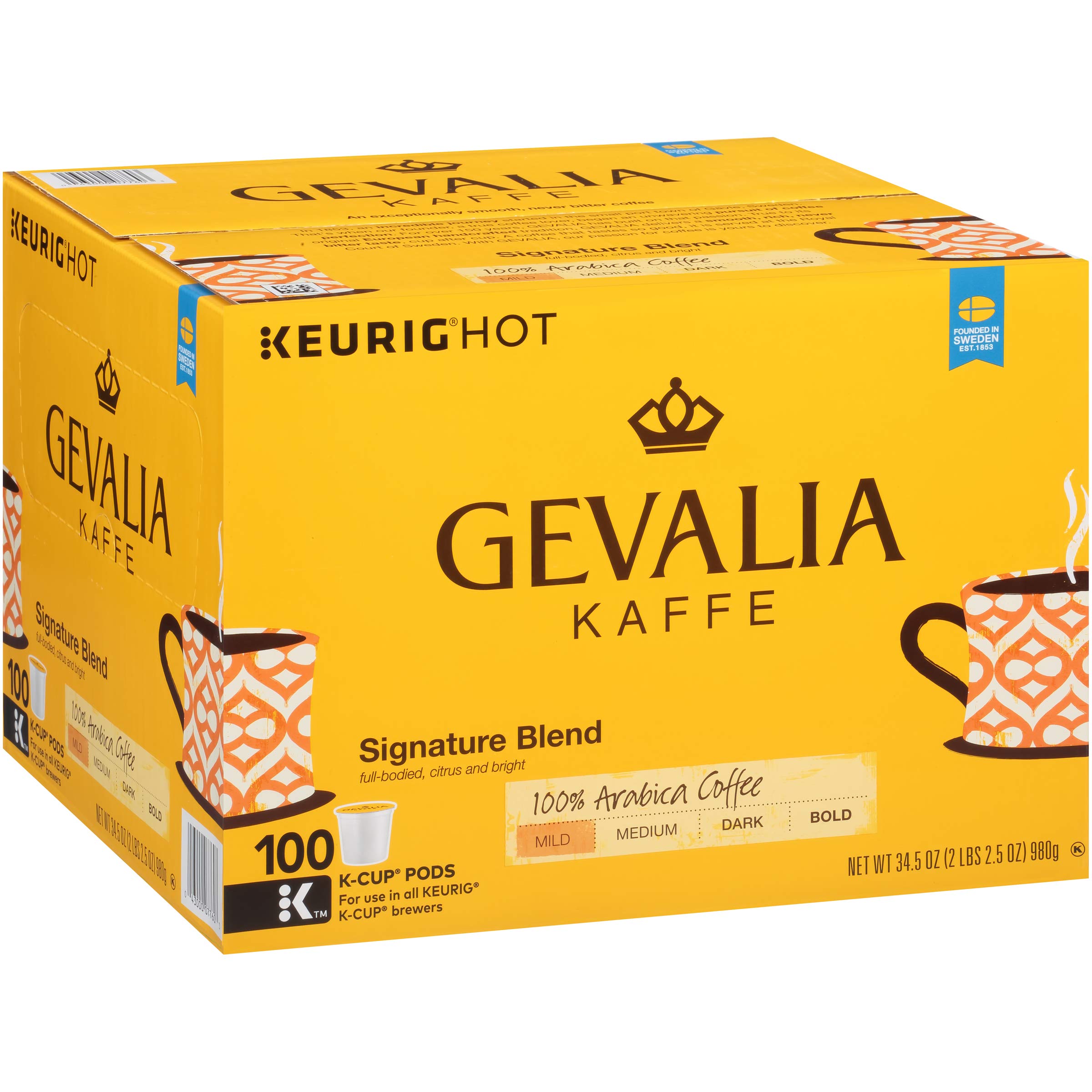 GEVALIA Signature Blend Keurig KCup Coffee Pods (100 Count) 100