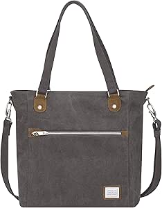 Travelon Anti-Theft Heritage Tote Bag, Pewter, One Size